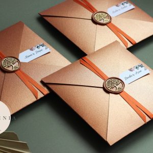 Vestuvių kvietimai su antspaudu