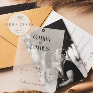 Vestuvių kvietimai su nuotrauka