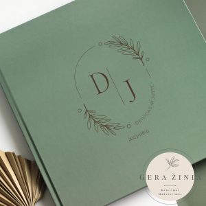 Vestuvių palinkėjimų knyga (žalia)
