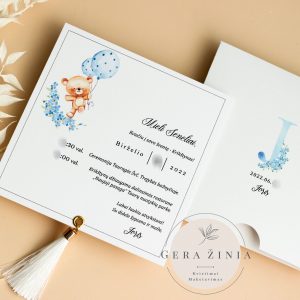 Krikštynų kvietimai su kutu