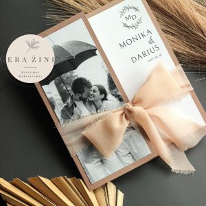Vestuvių kvietimai su nuotrauka