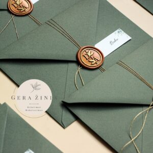 Vestuvių kvietimai „Žaluma“