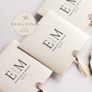 Minimalistiniai vestuvių kvietimai